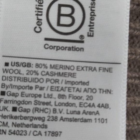 NWOT- ATHLETA Spirit Wool Cashmere Wrap Cozy Sweater Cardigan | Coffee House L - Picture 7 of 8